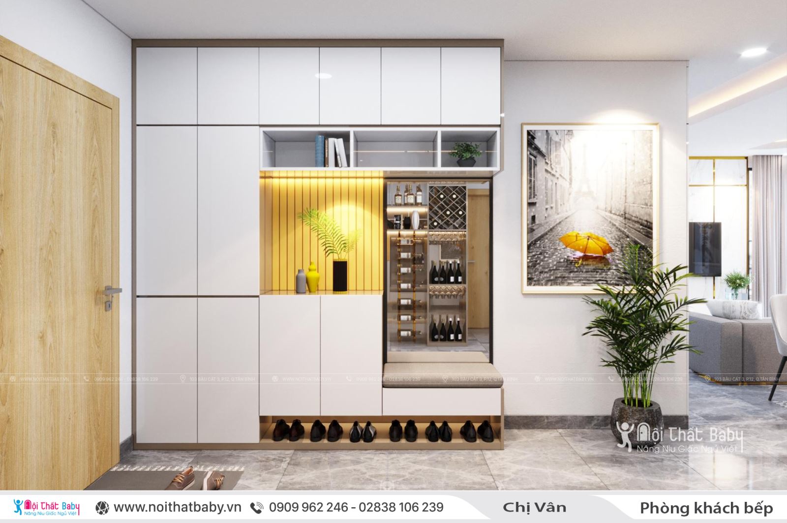 Thiết kế nội thất nguyên căn hiện đại tại Emerald Celadon City 106m2